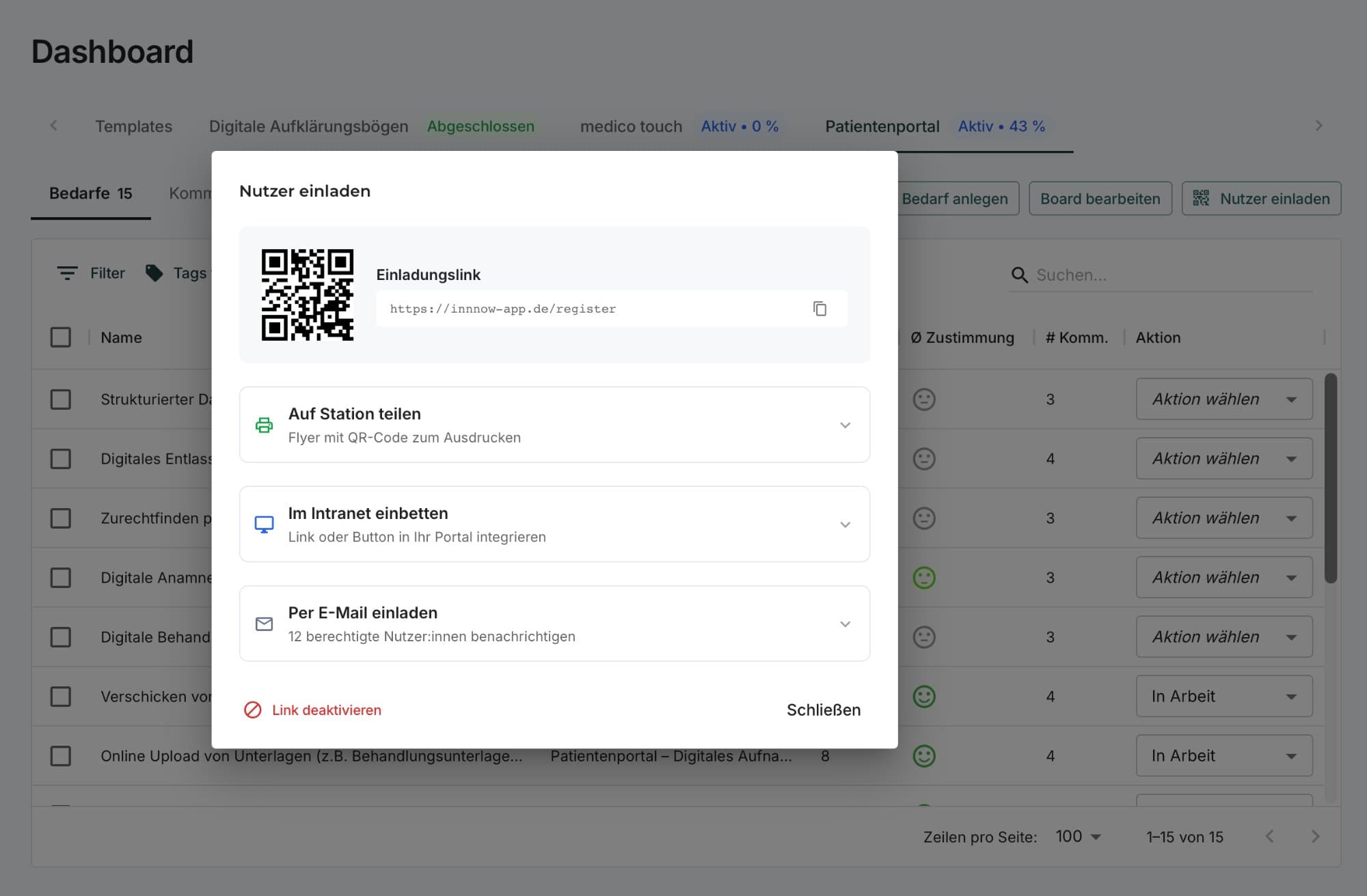 Hohe Teilnahmequote — ohne IT-Aufwand